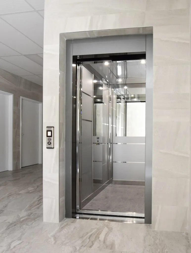 Modern building interior with contemporary architectural design
