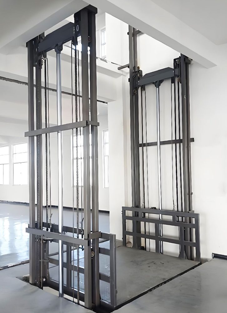 Metalworking and industrial steel components representing elevator guide rail materials